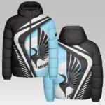 Fan Beat Hooded Cotton Jacket, Classic Cozy Supporter Jacket HVN1298MU