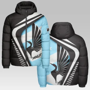 Fan Beat Hooded Cotton Jacket, Classic Cozy Supporter Jacket HVN1298MU