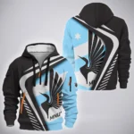 Kick Flow Hoodie Half Zip 3D, Fan Pride Half-Zip Hoodie HVN1298MU