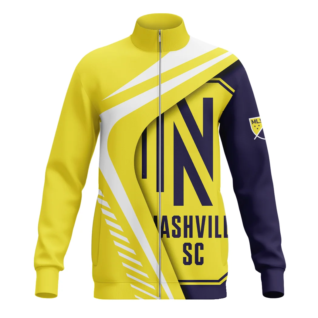 Goal Vibes Stand Collar Jacket, Travel-Ready Fan Streetwear HVN1298NS - Image 2