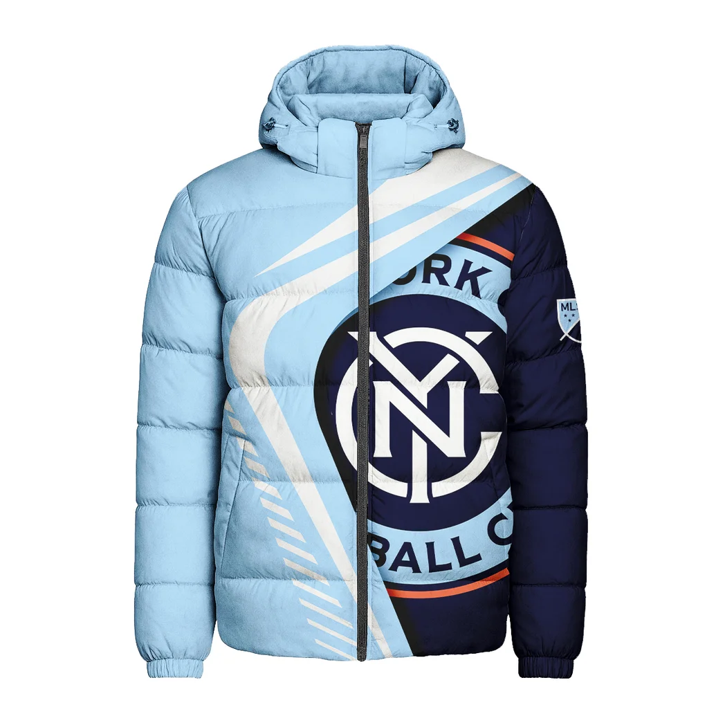 Spirit Beat Hooded Cotton Jacket, Sport Culture Street Puffer HVN1298NY - Image 2
