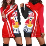 Fan Spirit Hoodie Dress, Streetwear Women's Hoodie Dress HVN1298NY