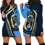 Game Beat Hoodie Dress, Pullover Hoodie Dress Women HVN1298PU