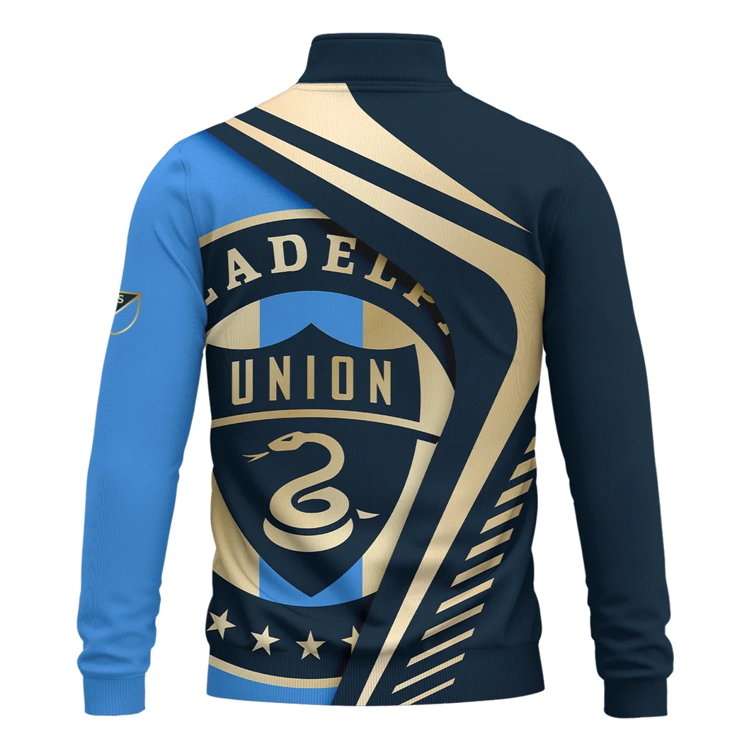 Kick Rhythm Quarter-Zip Sweatshirt, Modern Sport Fan Sweatshirt HVN1298PU - Image 3