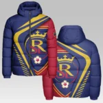 Game Rhythm Hooded Cotton Jacket, Retro Heritage Puffer Jacket HVN1298RS