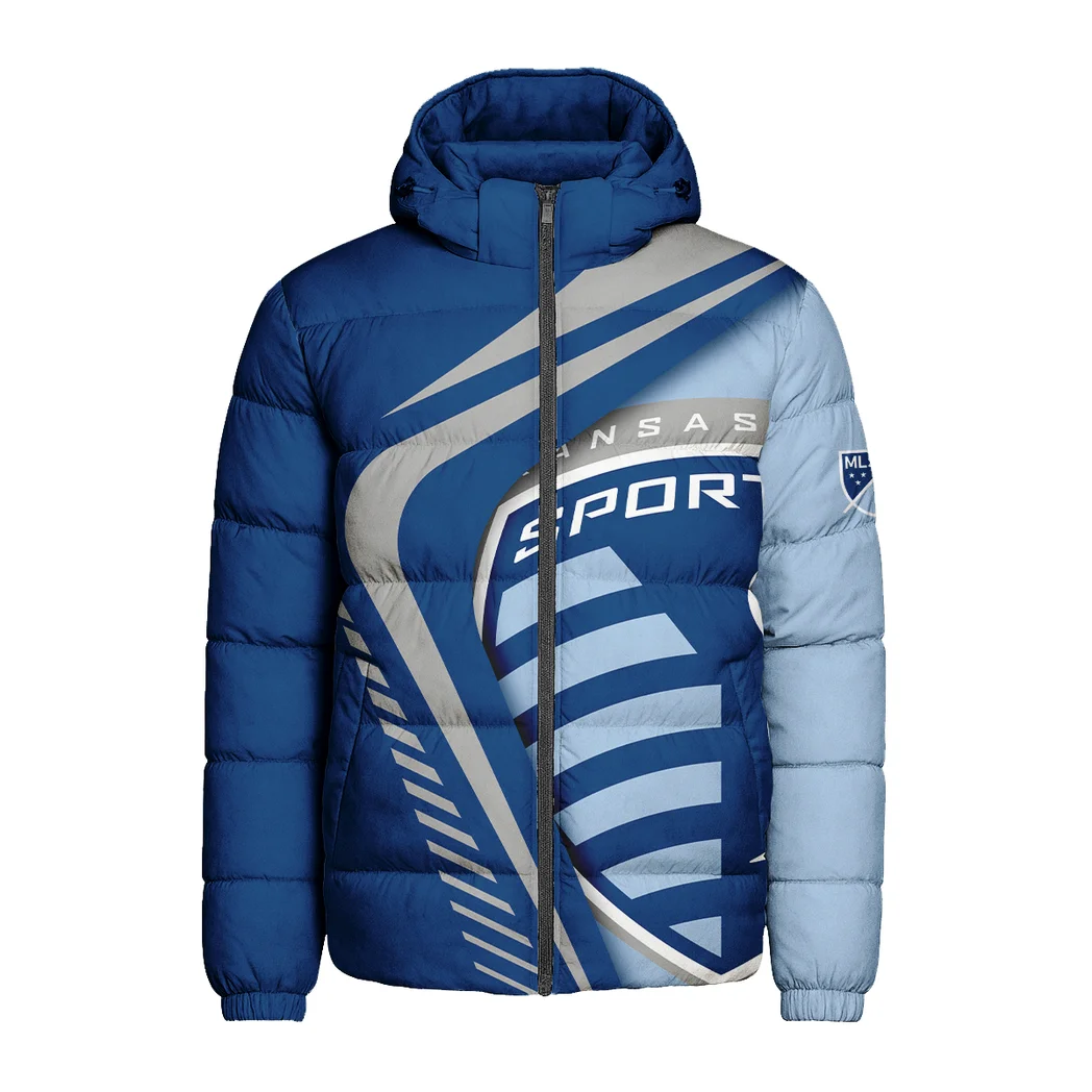 Fan Pulse Hooded Cotton Jacket, Game Day Cold-Weather Gear HVN1298SK - Image 2