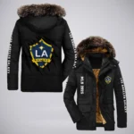 Goal Rising Parka Hoodie, Stay Warm Cheer Loud Parka HVN1299LA - Black