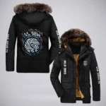Fan Flow Parka Hoodie, Stadium-Ready Sport Fan Hoodie HVN1299SD - Black