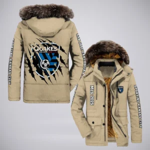 Play Spirit Parka Hoodie, Bold Supporter Winter Parka Jacket HVN1299SJ - Khaki