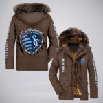 Kick Flow Parka Hoodie, Team Spirit Winter Warmth Hoodie HVN1299SK - Coffee