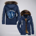 Fan Energy Parka Hoodie, Sport Fan All-Weather Parka HVN1299SK - Navy