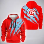 Match Core Hoodie Half Zip 3D, Athletic Fan Half-Zip Hoodie HVN1300CF