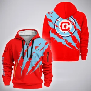 Match Core Hoodie Half Zip 3D, Athletic Fan Half-Zip Hoodie HVN1300CF