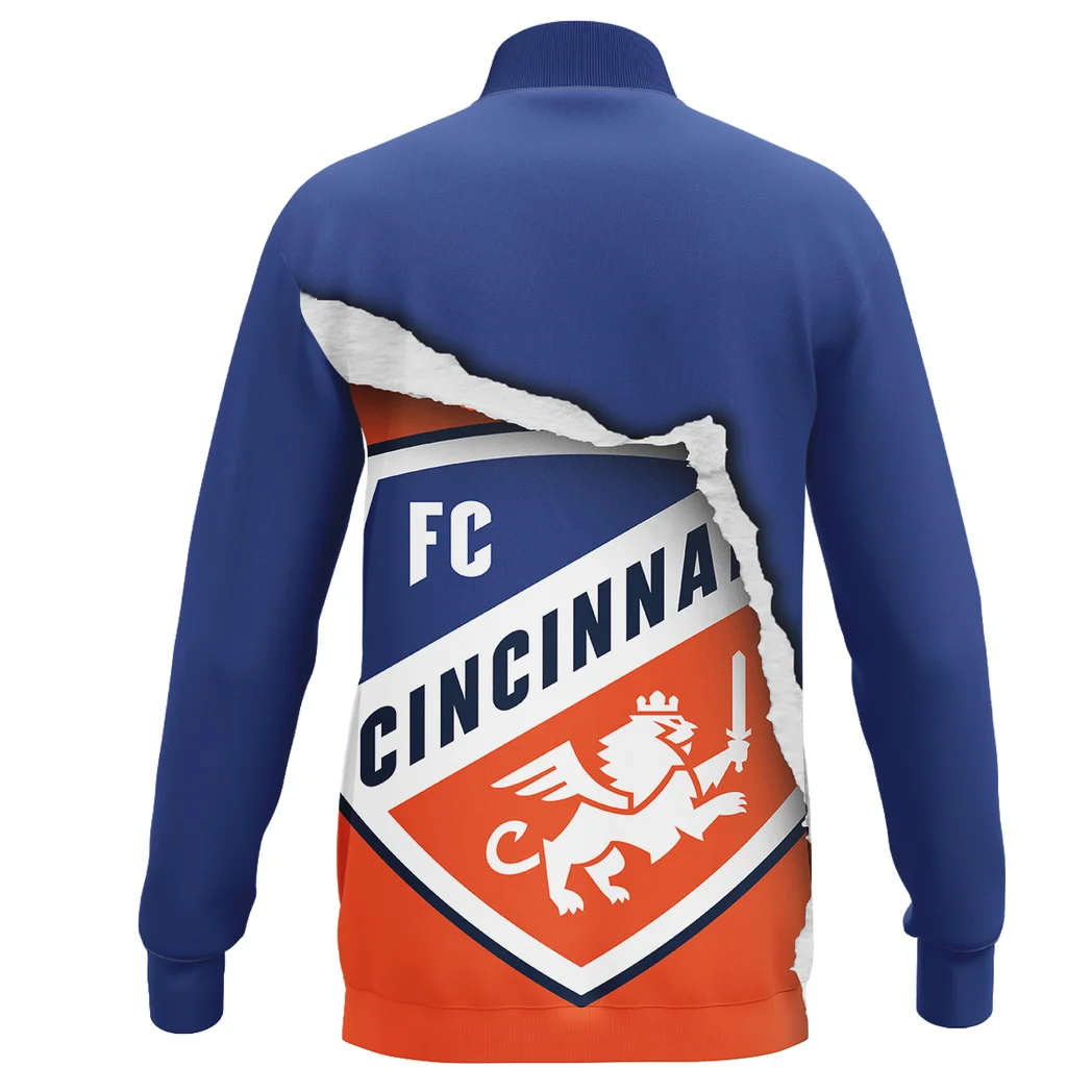 Match Core Stand Collar Jacket, Casual Fit Game Day Ready Jacket HVN1300CF - Image 3