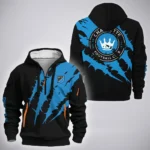 Unity Fans Hoodie Half Zip 3D, Streetwear Fan Hoodie HVN1300CH