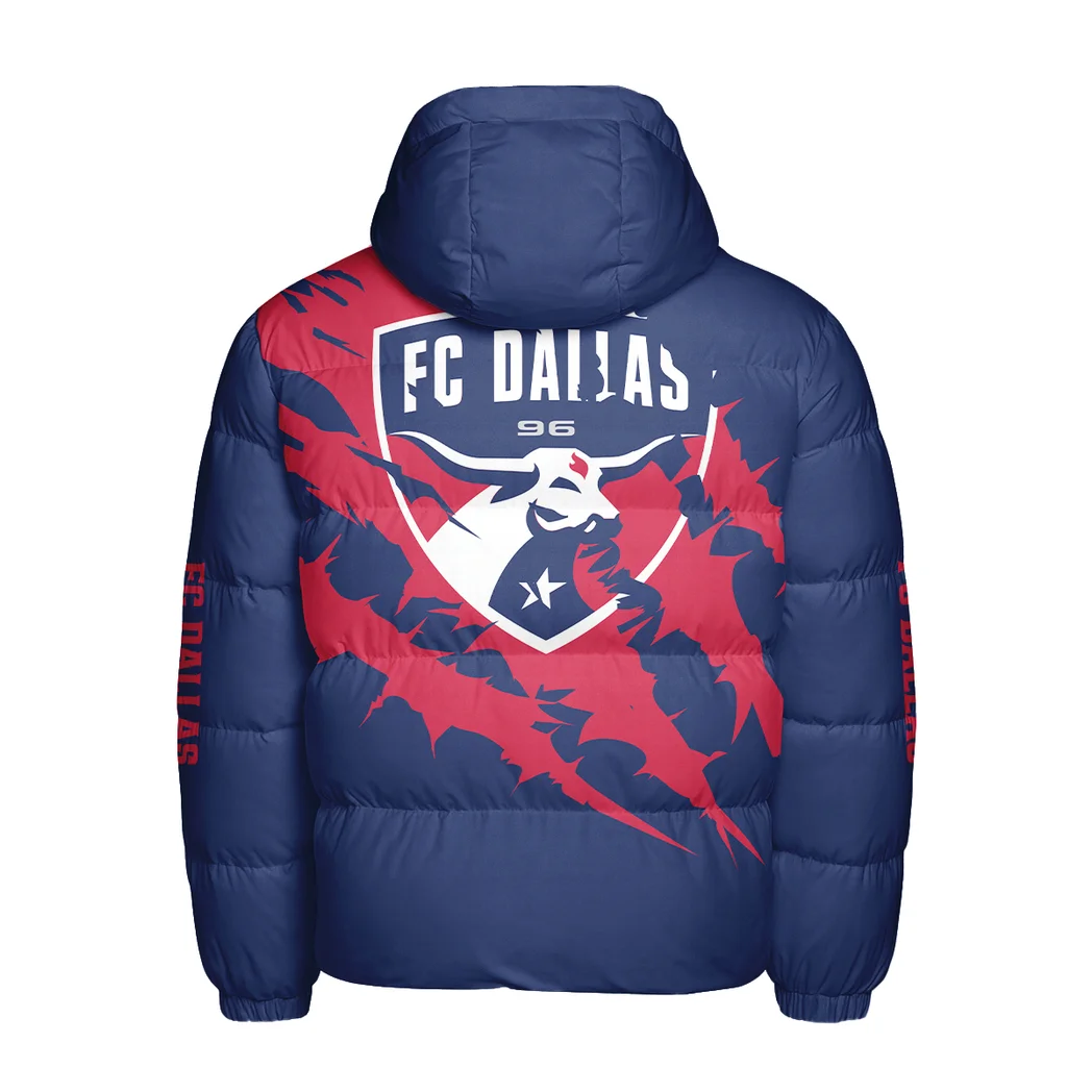 Goal Rising Hooded Cotton Jacket, Sport Culture Street Puffer HVN1300FC - Image 3