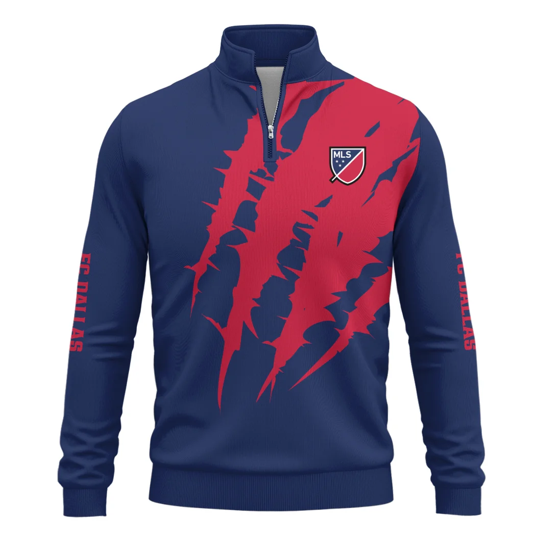 Goal Rising Quarter-Zip Sweatshirt, Team Spirit Quarter-Zip Sweatshirt HVN1300FC - Image 2