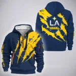 Goal Rising Hoodie Half Zip 3D, Bold Fan Hoodie HVN1300LA