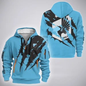 Unity Fans Hoodie Half Zip 3D, Bold Energy Hoodie HVN1300MU