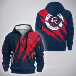 Game Pulse Hoodie Half Zip 3D, Active Supporter Half-Zip Hoodie HVN1300NE