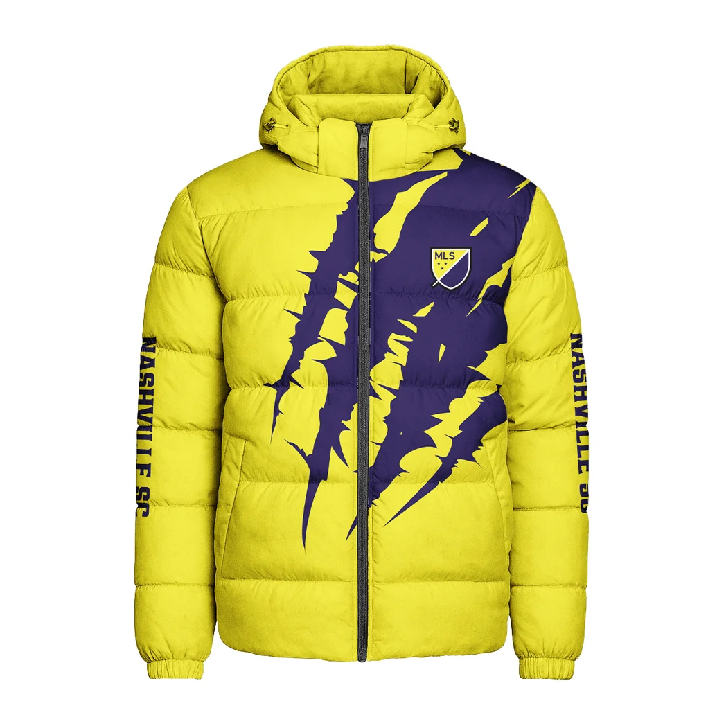 Kick Energy Hooded Cotton Jacket, Bold Spirit Supporter Coat HVN1300NS - Image 2