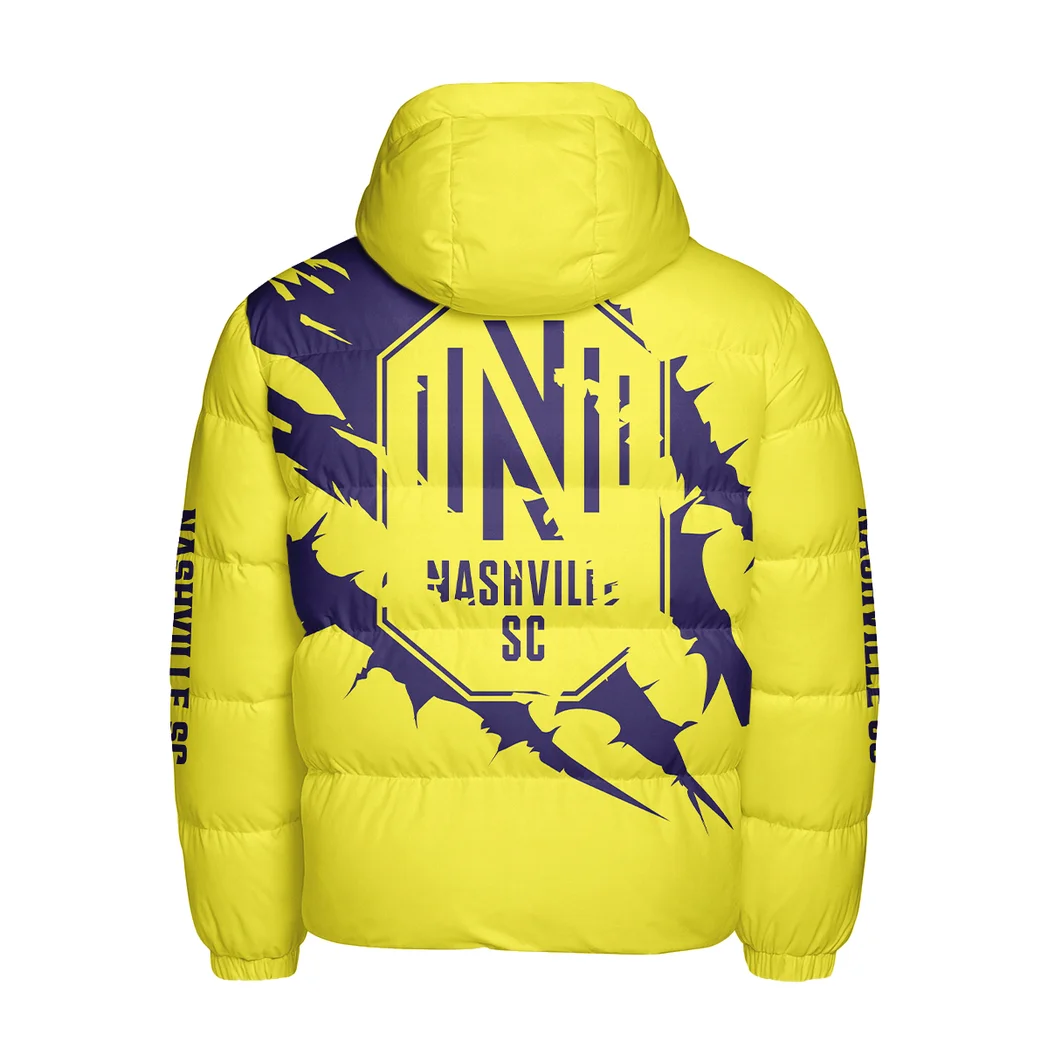 Kick Energy Hooded Cotton Jacket, Bold Spirit Supporter Coat HVN1300NS - Image 3