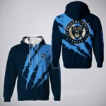 Unity Fans Zipper Hoodie, True Supporter Full-Zip Hoodie HVN1300PU