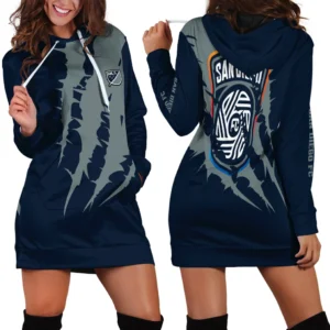 Fan Spirit Hoodie Dress, Everyday Women's Hoodie Dress HVN1300SD