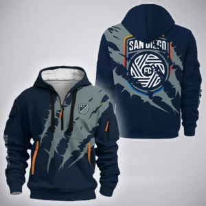 Fan Flow Hoodie Half Zip 3D, Supporter Style Half-Zip Hoodie HVN1300SD