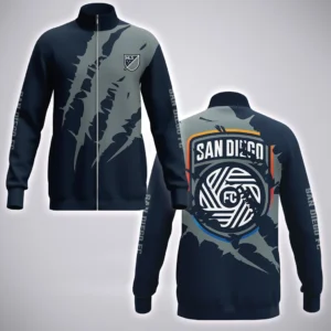 Goal Rising Stand Collar Jacket, Performance Wear for Sport Fans HVN1300SD