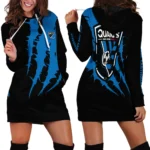 Fan Vibes Hoodie Dress, Casual Women's Hoodie Dress HVN1300SJ