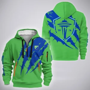Unity Fans Hoodie Half Zip 3D, Bold Energy Hoodie HVN1300SS