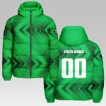 Fan Spirit Hooded Cotton Jacket, Casual Everyday Fan Puffer HVN1301AF