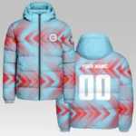 Kick Rhythm Hooded Cotton Jacket, Travel-Ready Sport Puffer HVN1301CF