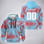 Kick Rhythm Hoodie Half Zip 3D, Athletic Fan Half-Zip Hoodie HVN1301CF