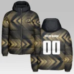 Match Rhythm Hooded Cotton Jacket, Sport Culture Street Puffer HVN1301LA