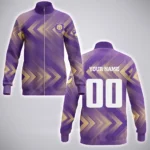 Rising Vibe Stand Collar Jacket, Bold Game Day Spirit Jacket HVN1301OC