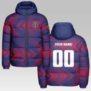 Game Rhythm Hooded Cotton Jacket, Heavyweight Stadium Night Coat HVN1301RS