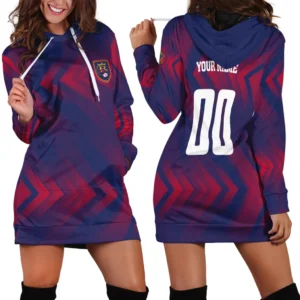 Rising Spirit Hoodie Dress, Graphic Fan Hoodie Dress HVN1301RS