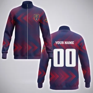 Fan Flow Stand Collar Jacket, Athletic Style Fan Spirit Jacket HVN1301RS