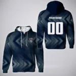 Goal Rising Zipper Hoodie, Bold Fan Hoodie HVN1301SD