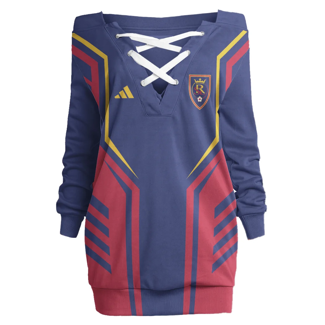 Support Core Lace-Up Sweatshirt, Trendy Lace-Up Jumper HVN1310RS - Image 2