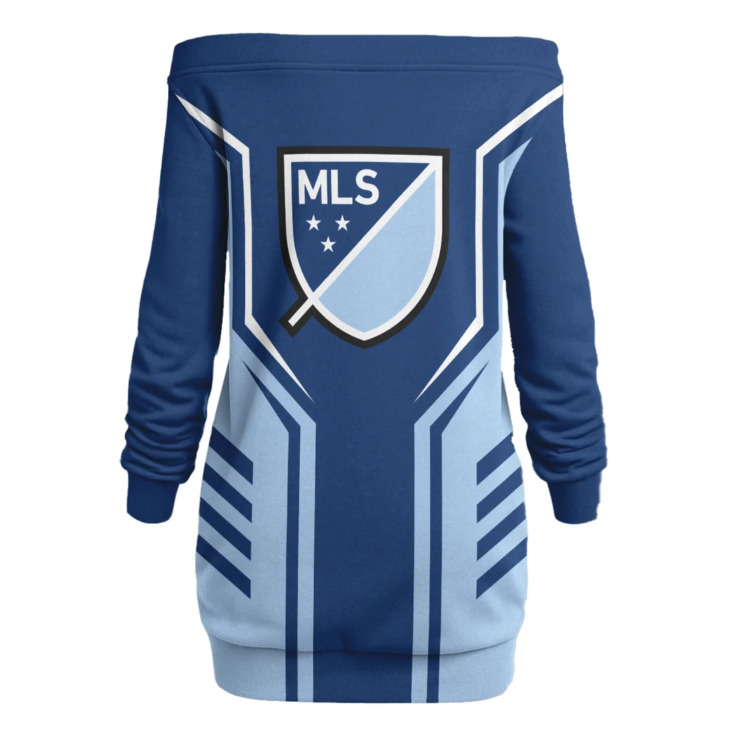 Goal Energy Lace-Up Sweatshirt, Fashion-Forward Hoodie Dress HVN1310VW - Image 3