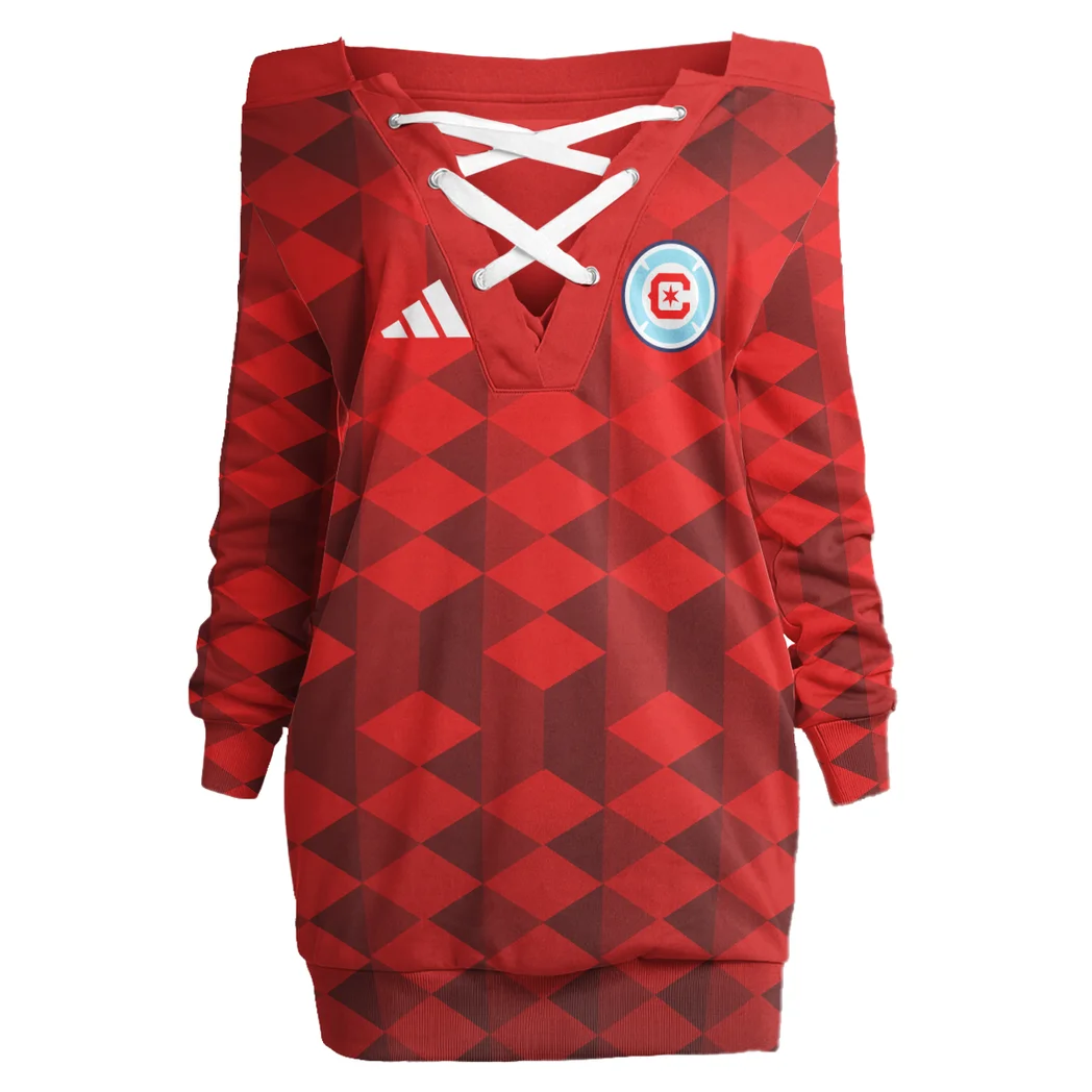 Unity Fans Lace-Up Sweatshirt, Bold Game Day Pullover HVN1311CF - Image 2