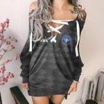 Spirit Rising Lace-Up Sweatshirt, Bold Game Day Pullover HVN1311MF