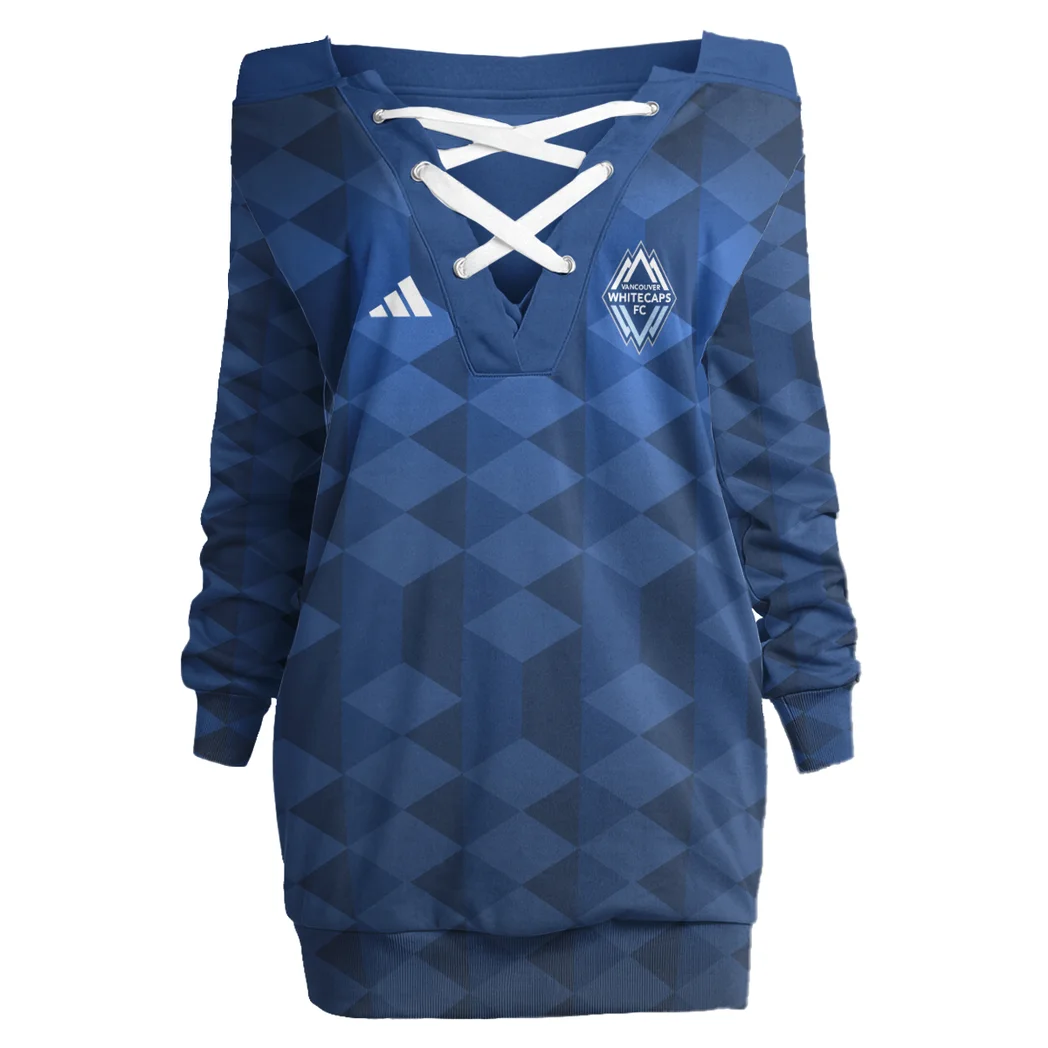 Goal Energy Lace-Up Sweatshirt, All-Season Pullover Hoodie HVN1311VW - Image 2