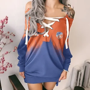 Kick Rhythm Lace-Up Sweatshirt, Game Day Hoodie Dress HVN1312CF