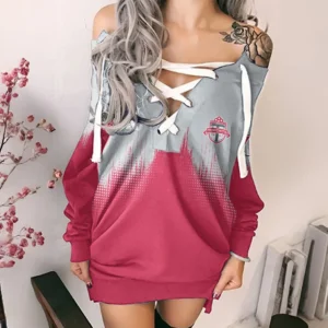 Unity Fans Lace-Up Sweatshirt, Bold Lace-Up Hoodie HVN1312TF