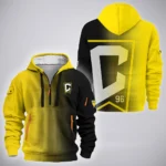 Fan Rising Hoodie Half Zip 3D, Bold Fan Hoodie HVN1313CC