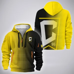 Fan Rising Hoodie Half Zip 3D, Bold Fan Hoodie HVN1313CC